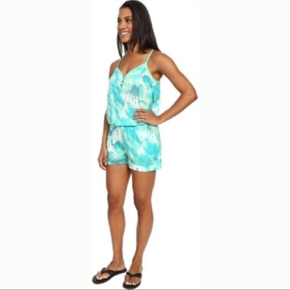 PrAna Women's Sylvia Romper Suit Light Jade - Picture 2 of 9